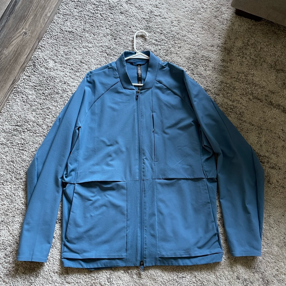 lululemon athletica warp light mens bomber quarter zip size XL
